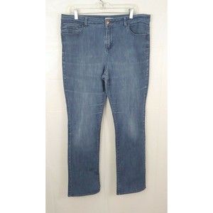 Coldwater Creek Womens Jeans Sz 16 Medium Wash Straight Leg XL